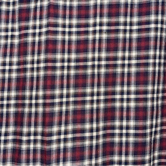 Theory 100% Cotton Zack Plaid Long-Sleeve Sport Shirt Button Front Collared XL - Picture 7 of 10
